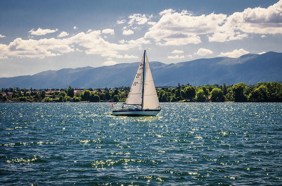 Geneva Sailing Photograph by Steven Nelson