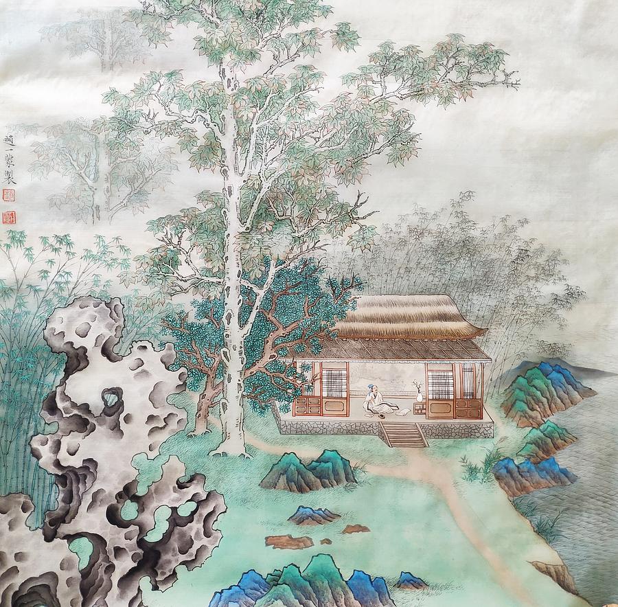 Genius like a phoenixis hiding in the forest Painting by Yimeng Zhao Genius like a phoenixis hiding in the forest Painting by Yimeng Zhao