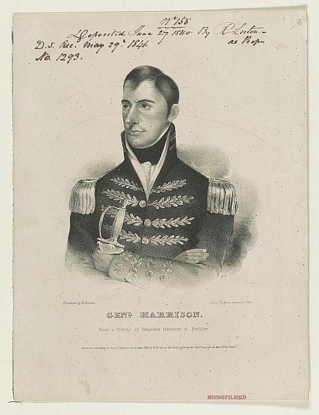 Genl Harrison and from a picture of Benjamin Harrison of Berkley ...