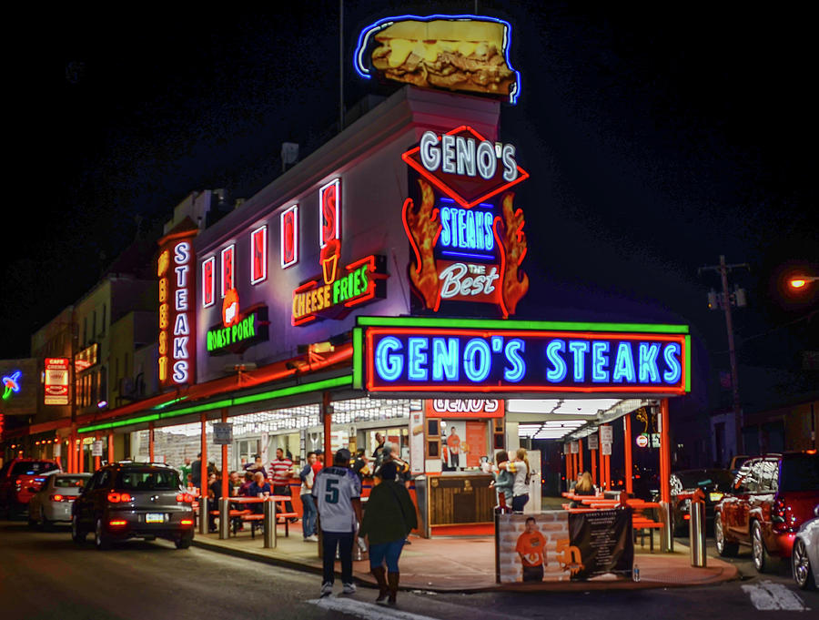 Genos Philadelphia Cheese Steak Photograph By Philadelphia Photography