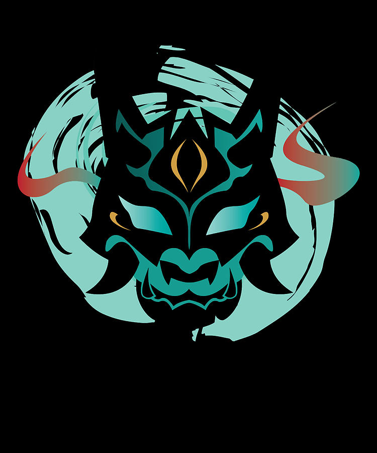 Genshin Impact Xiao Yaksha Mask Drawing by Wild Oaks | Pixels