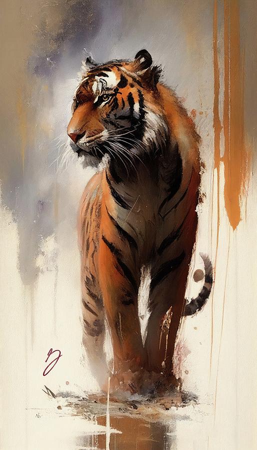 Wildlife Painting - Gentle Beast by Greg Collins