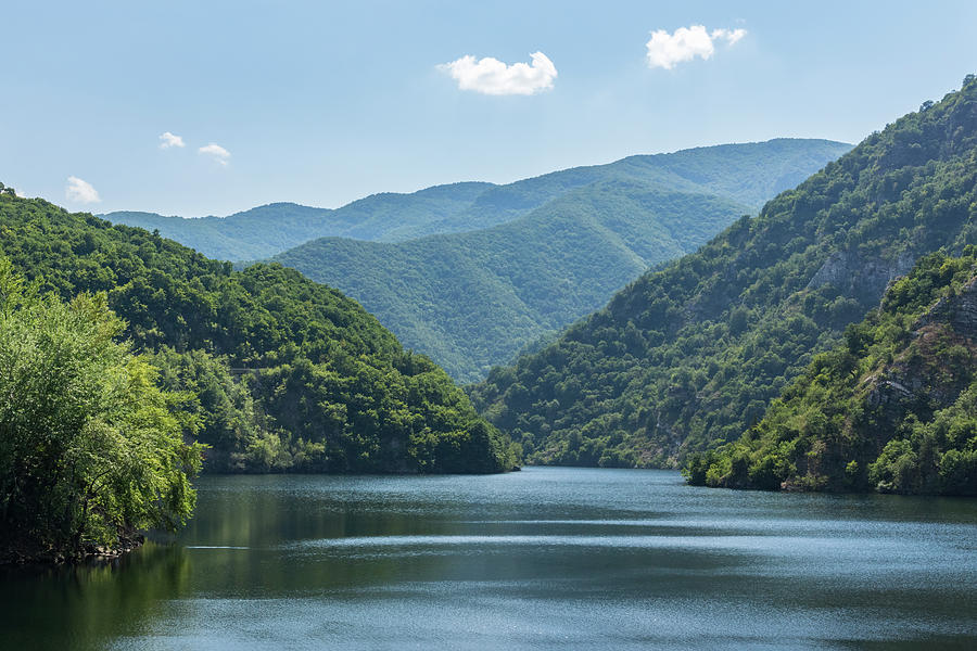 Gentle Blue Breeze - Irenic Lake in the Mountains Photograph by Georgia Mizuleva