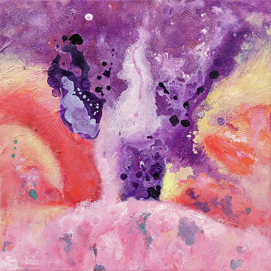 Gentle Eruption Painting by Maria Meester