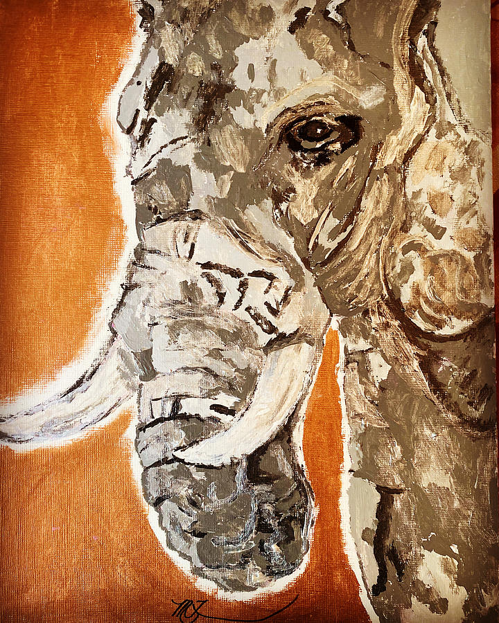 ELEPHANT Gentle Giant Painting by Melody Fowler