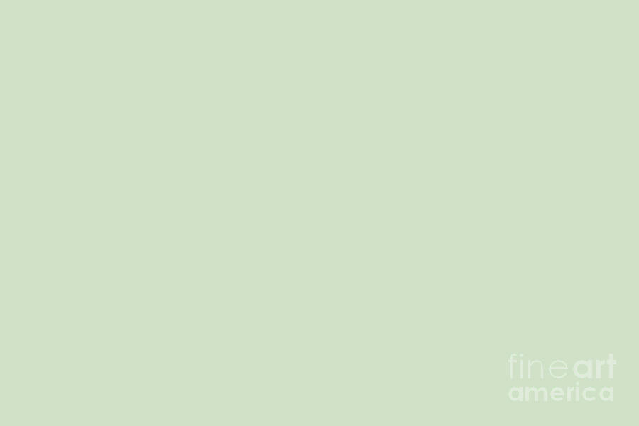 Gentle Medley Ultra Pale Mint Green Solid Color Pairs To Sherwin Williams Supreme Green Sw 6442 Digital Art By Melissa Fague