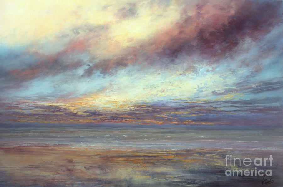 Gentle Tide Painting by Valerie Travers