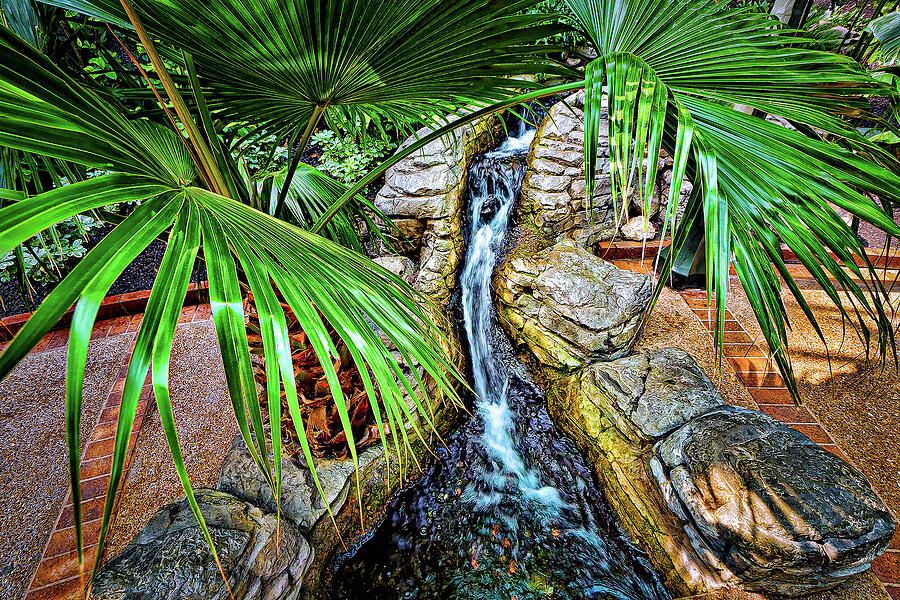 Nature Digital Art - Gentle Waterfall by Wayne Taylor