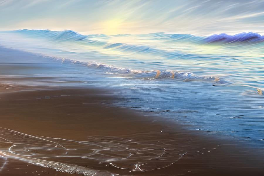 Gentle Waves Digital Art by Beverly Read