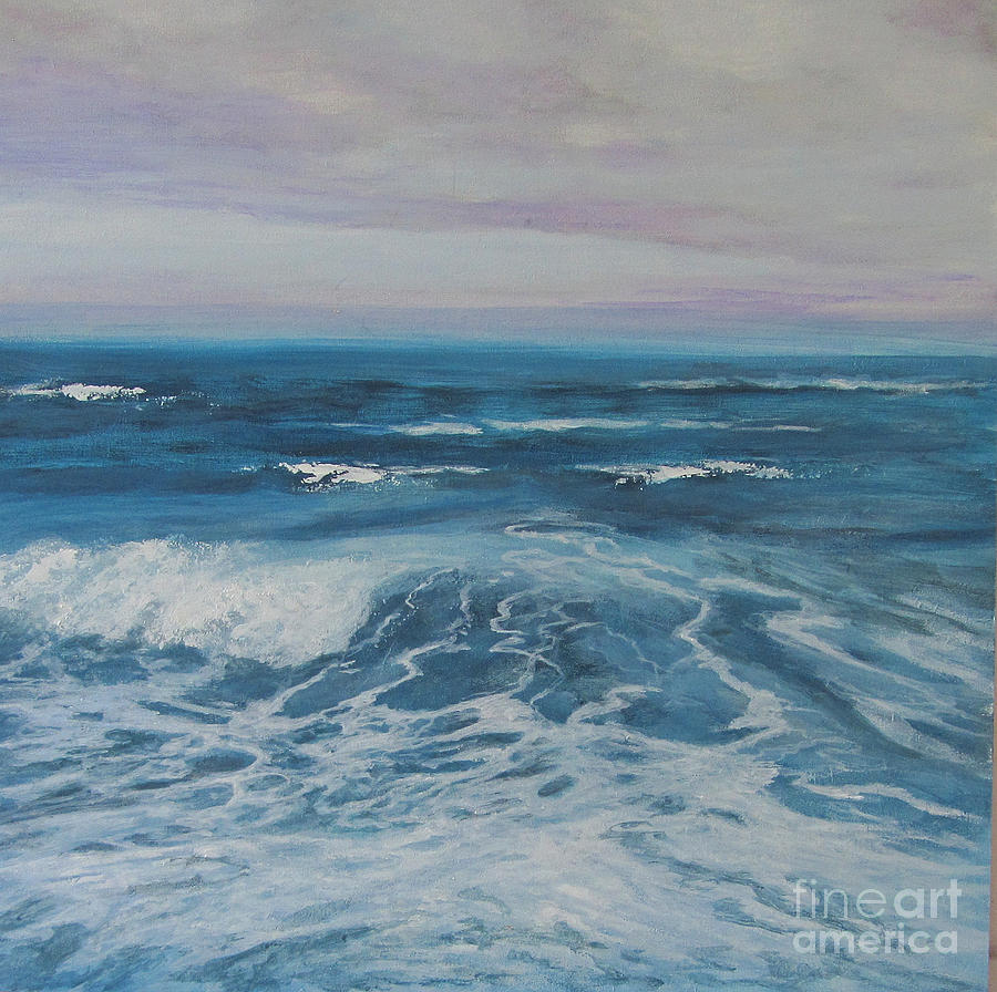 Gently into Shore Painting by Valerie Travers
