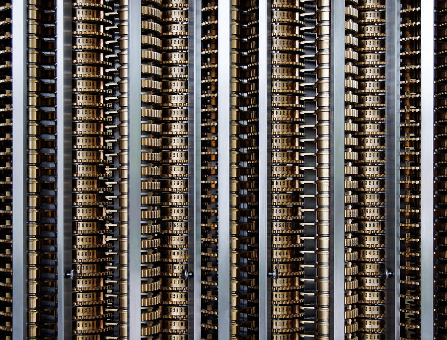 Genuine Steampunk -- Charles Babbage Difference Engine No. 2 Mechanical Computer Photograph by Darin Volpe