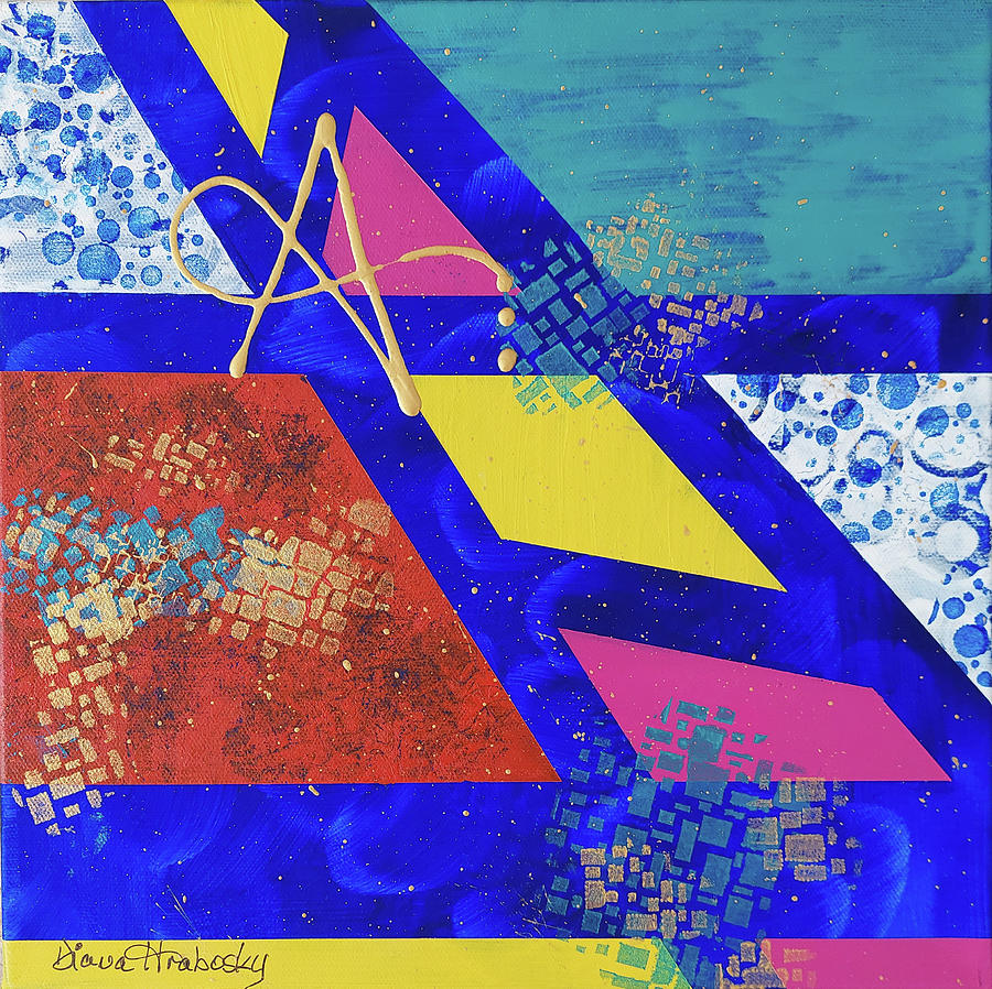 Geo Bold A Painting by Diana Hrabosky
