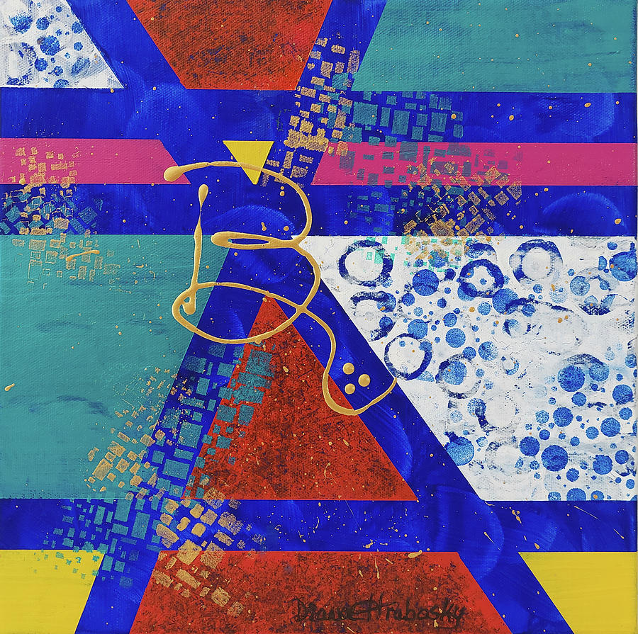 Geo Bold B Painting by Diana Hrabosky