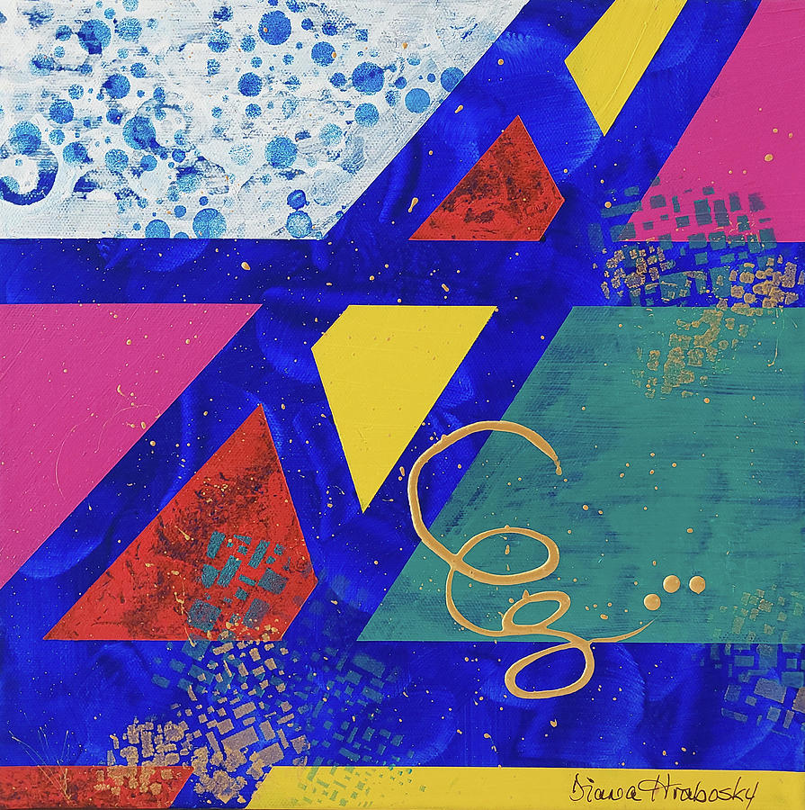 Geo Bold C Painting by Diana Hrabosky