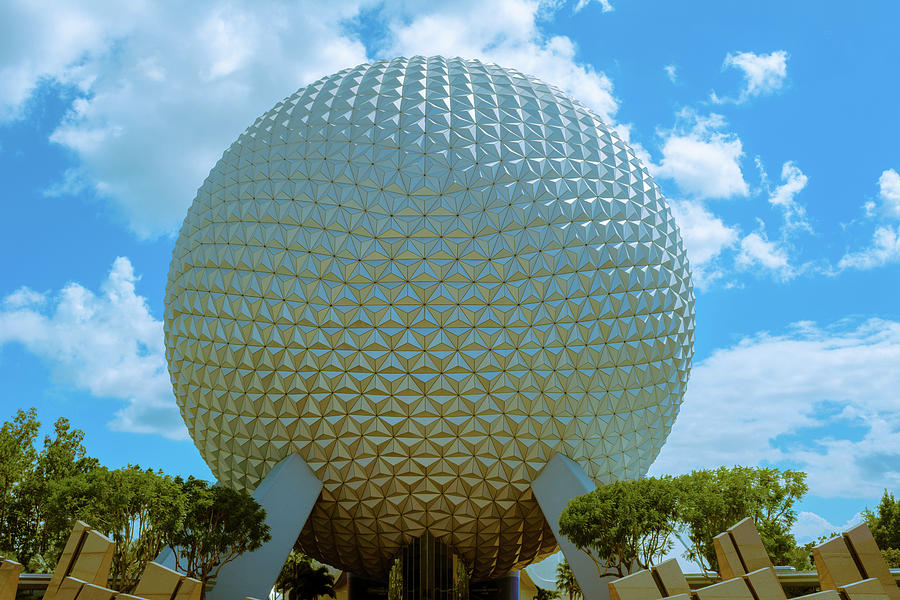 EPCOT Ball Color Photograph by Enzwell Designs Fine Art America