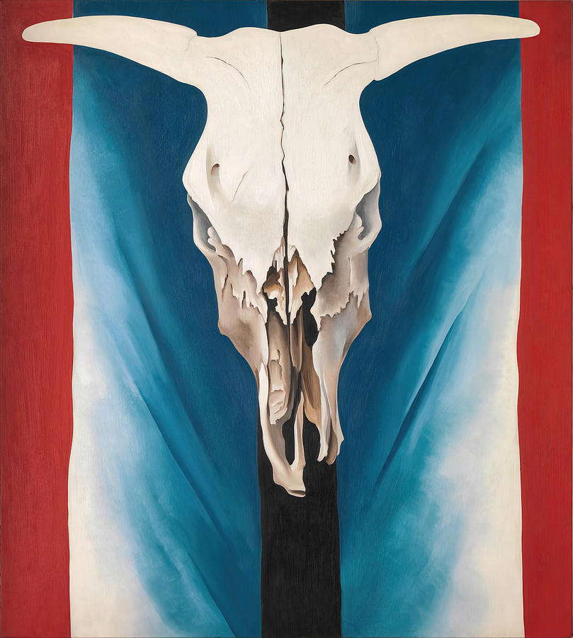 Abstract Painting - geogia o keeffe cow skull - Georgia OKeeffe by Georgia Okeeffe
