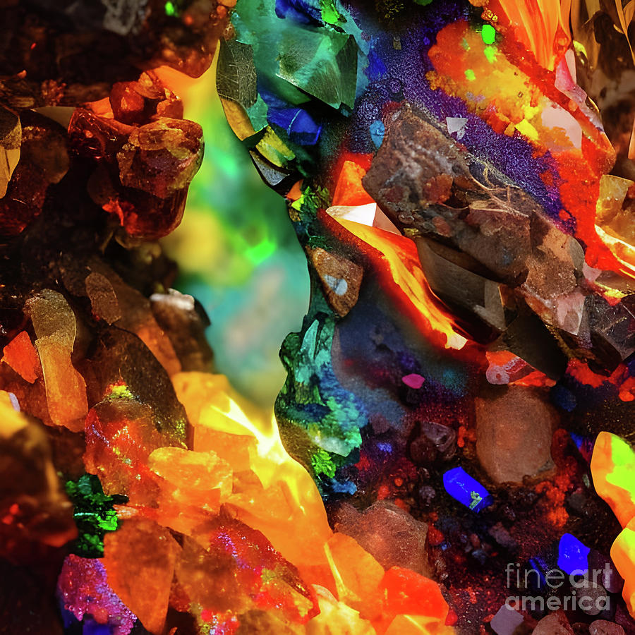 Geology 101 Part One Abstract art Digital Art by Tina Lavoie - Fine Art ...