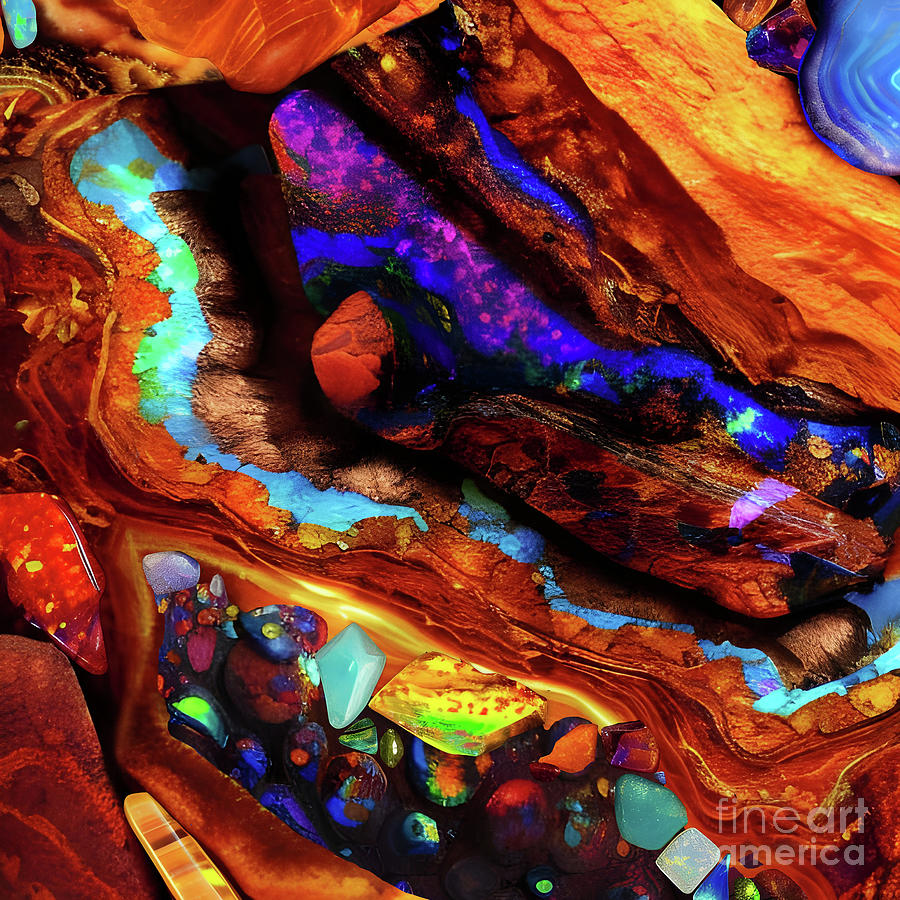 Geology 101 Part Two, art for rock and mineral lovers Digital Art by ...