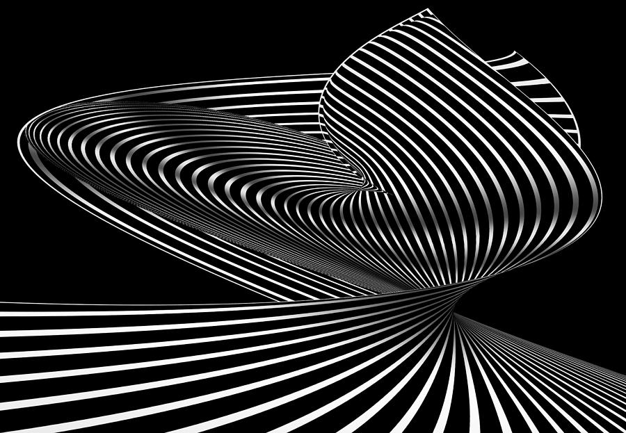 Geometric. Abstract. Digitally Generated Photograph by Raj Kamal