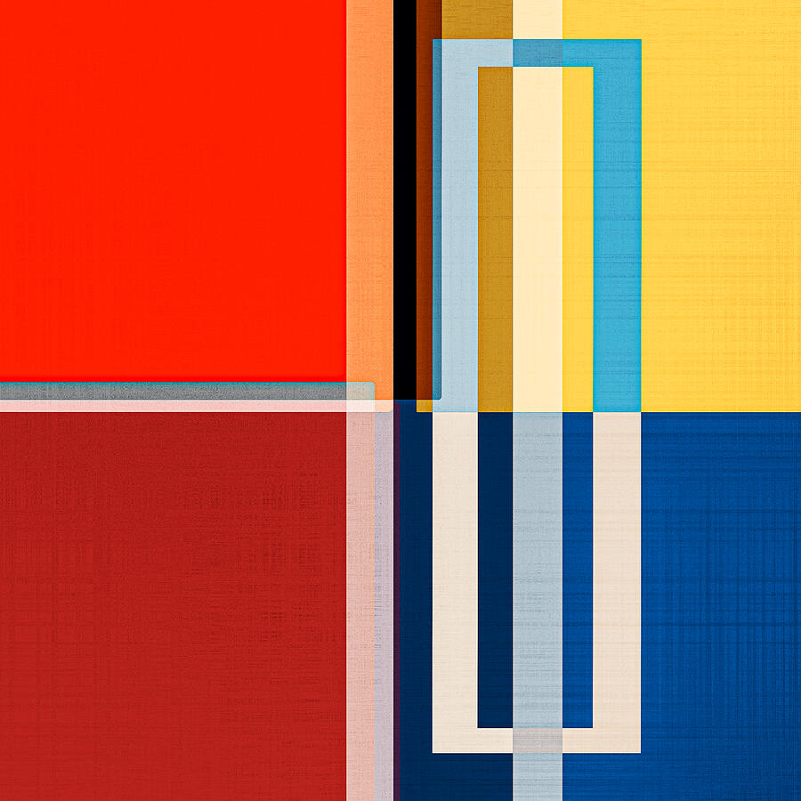 Geometric Abstraction Mid Century Modern Art 195 Digital Art by HB Lee ...