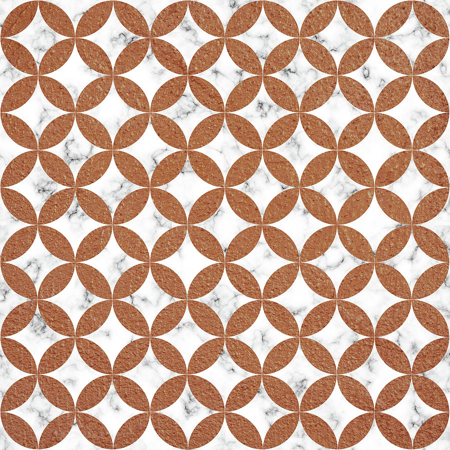 Geometric Circle Pattern 01 - Tawny Digital Art