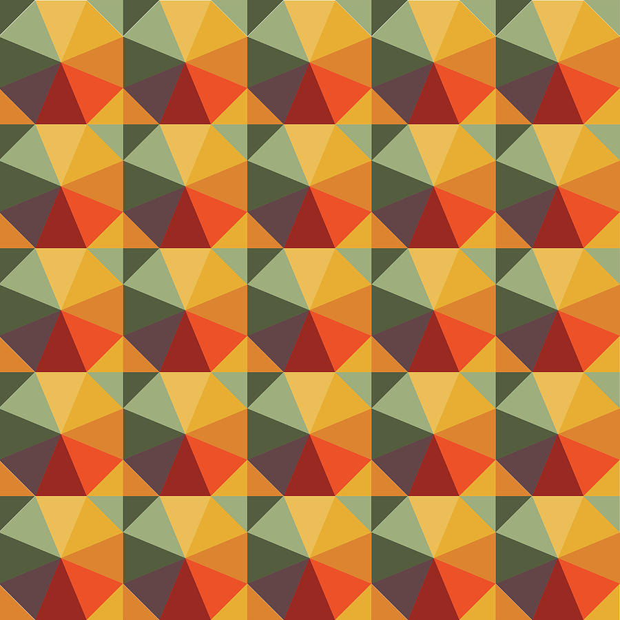 Geometric Colorful Pattern - 01 Digital Art