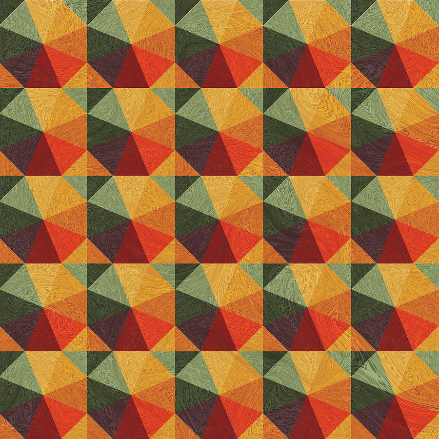 Geometric Colorful Pattern - 02 Digital Art by Studio Grafiikka