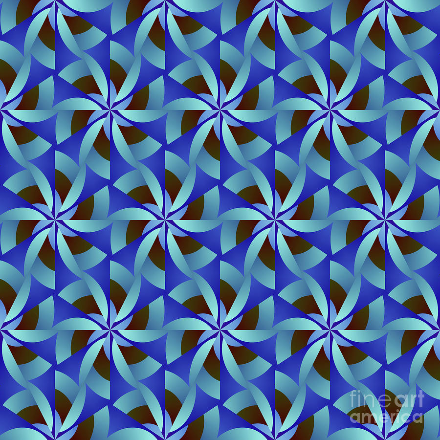 Geometric Designer Pattern 364 Digital Art by Philip Preston