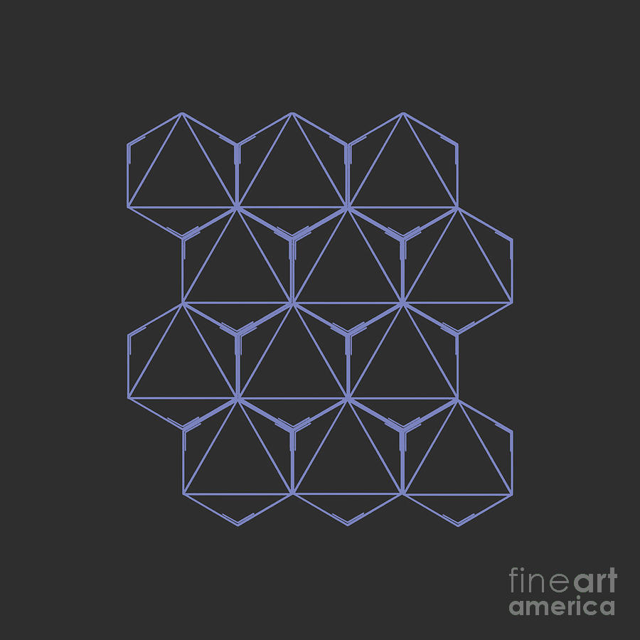 Geometric Hexagon Figure Drawing by Jamalia Purwanti - Fine Art America