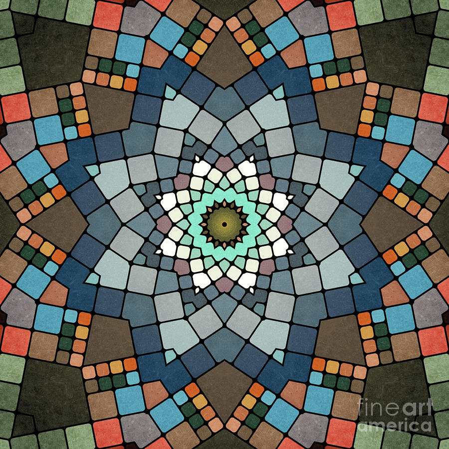 Geometric Kaleidoscope Digital Art by Phil Perkins