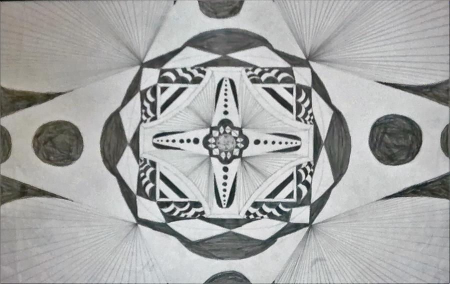 Geometric Mirage Drawing by Essence Hunt | Fine Art America