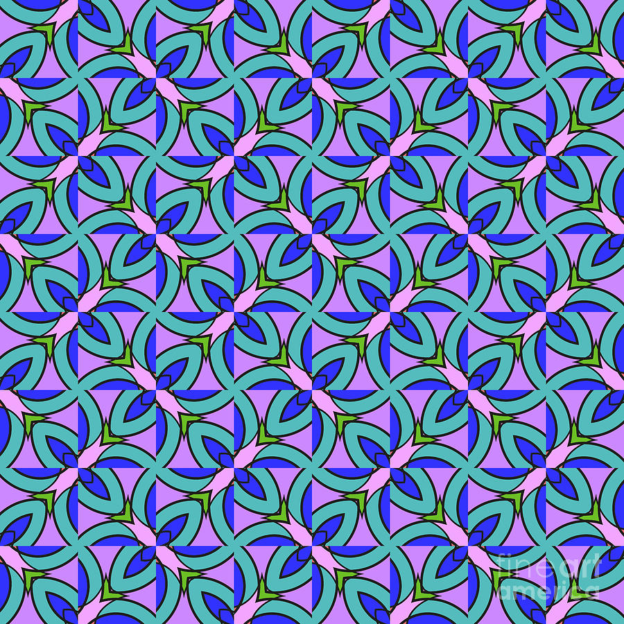 Geometric Pattern 2249 Digital Art by Philip Preston