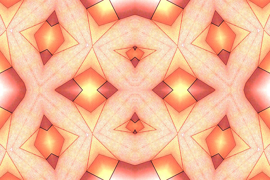 Geometric Reflection Pattern Digital Art by Ruth Digital vision and ...