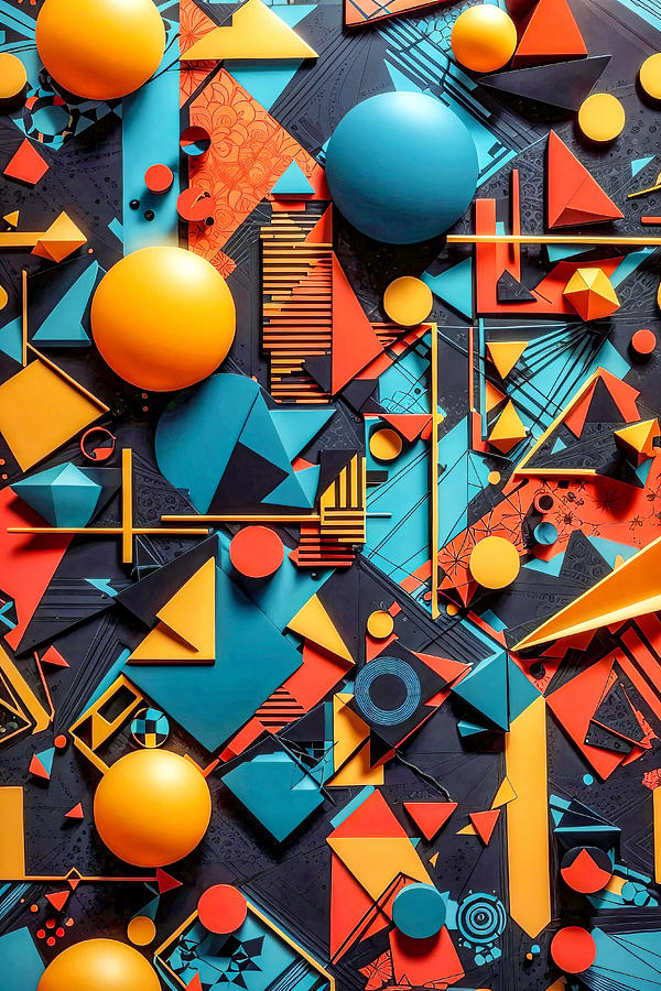 Geometric shapes Digital Art by Grant Glendinning
