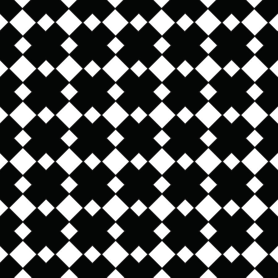 Geometric Square Linear Pattern - 14 Digital Art by Studio Grafiikka ...