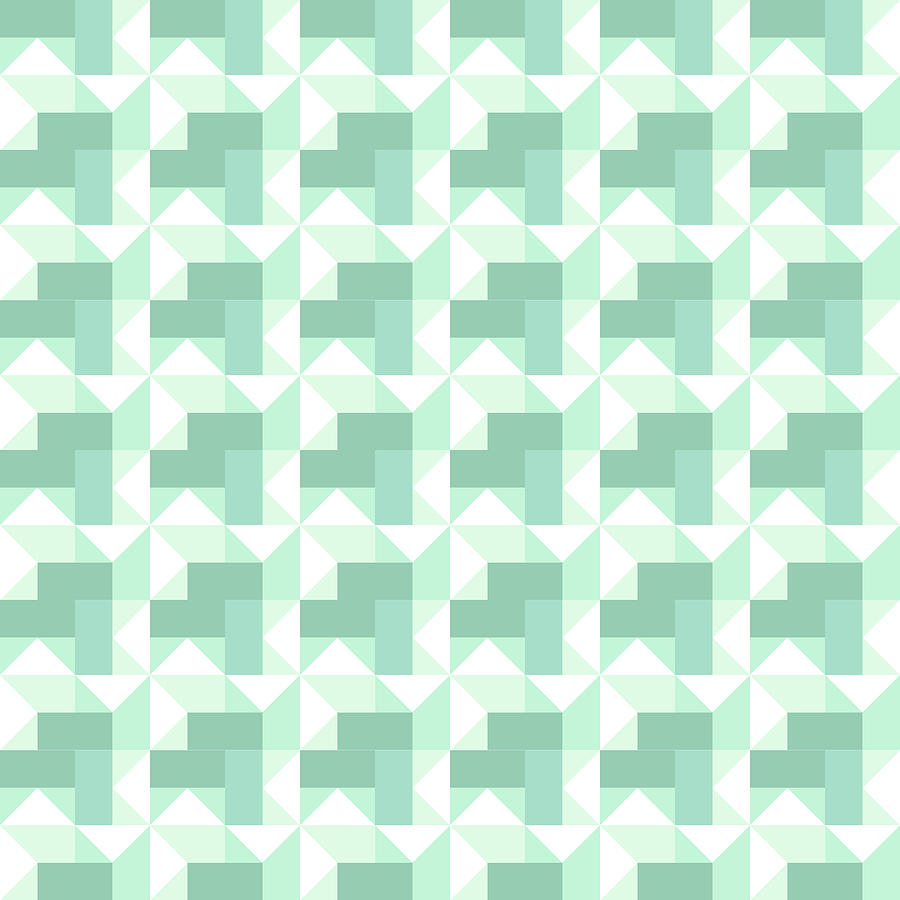 Geometric Triangle Pattern - 03 Digital Art