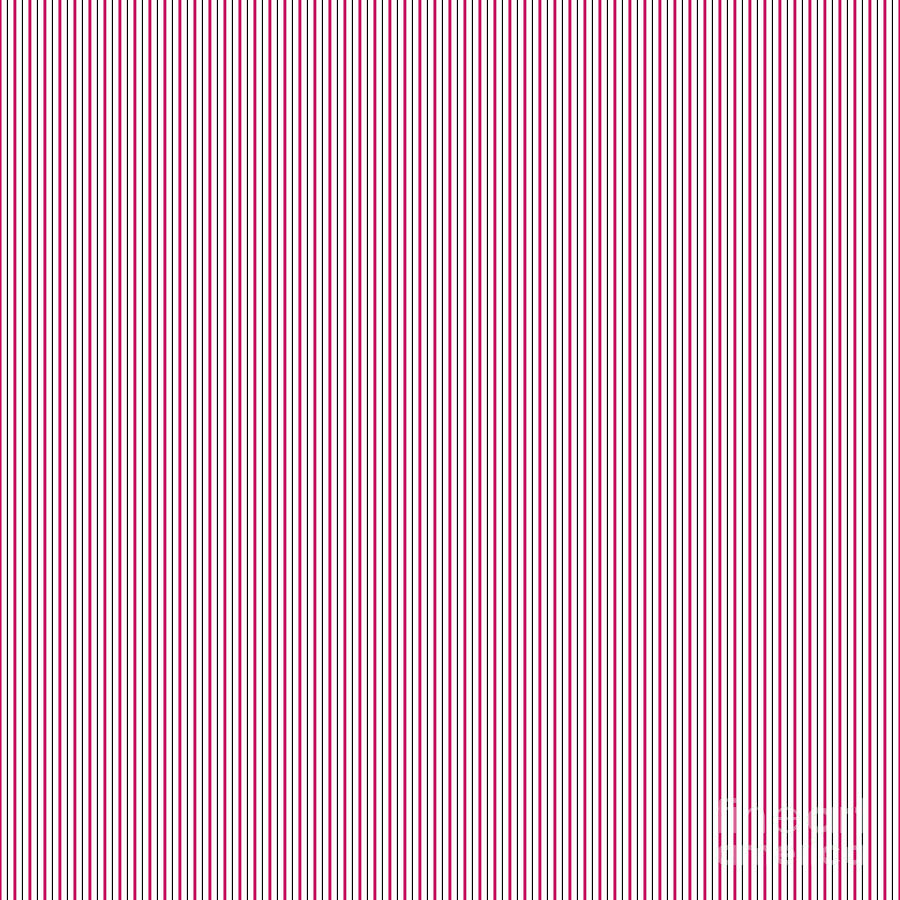Geometric Vertical Block And Pin Stripe Pattern In Red N.041 Painting