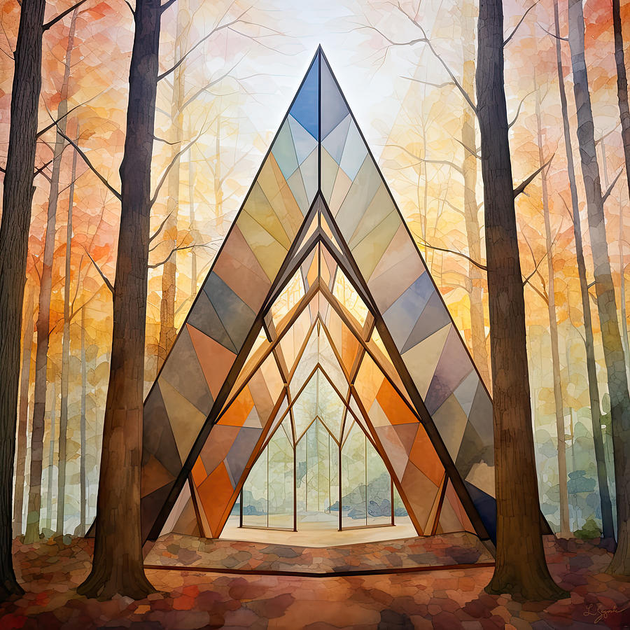 Geometrical Bliss - Outdoor Artworks Painting by Lourry Legarde