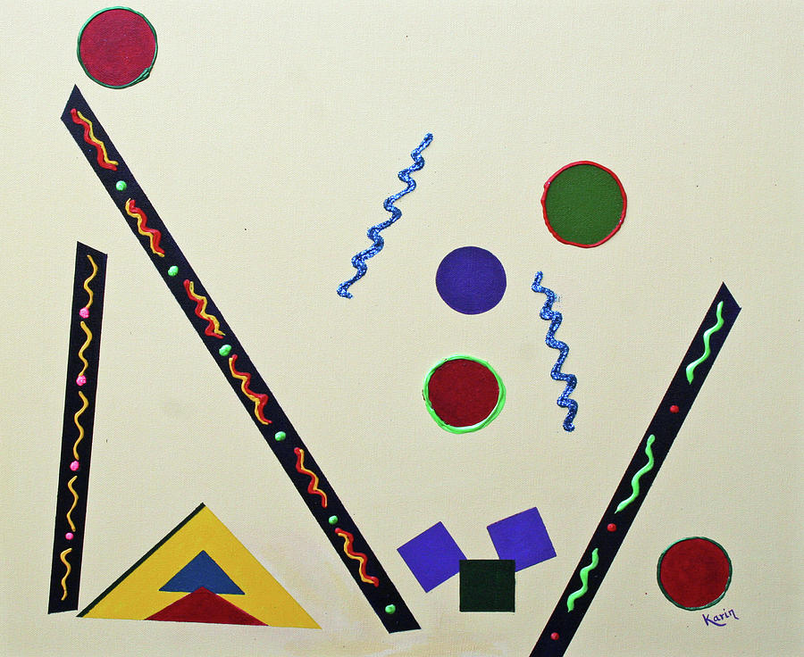Geometrical Play Painting by Karin Eisermann