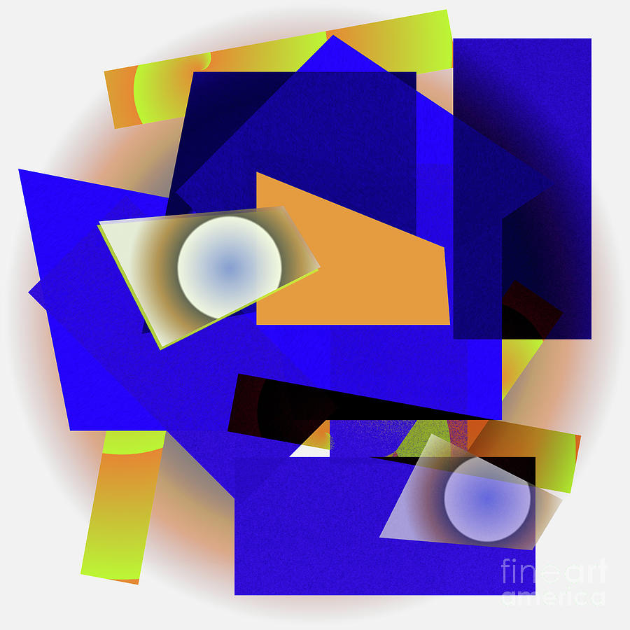 Geometrics Colorized Digital Art by Kae Cheatham