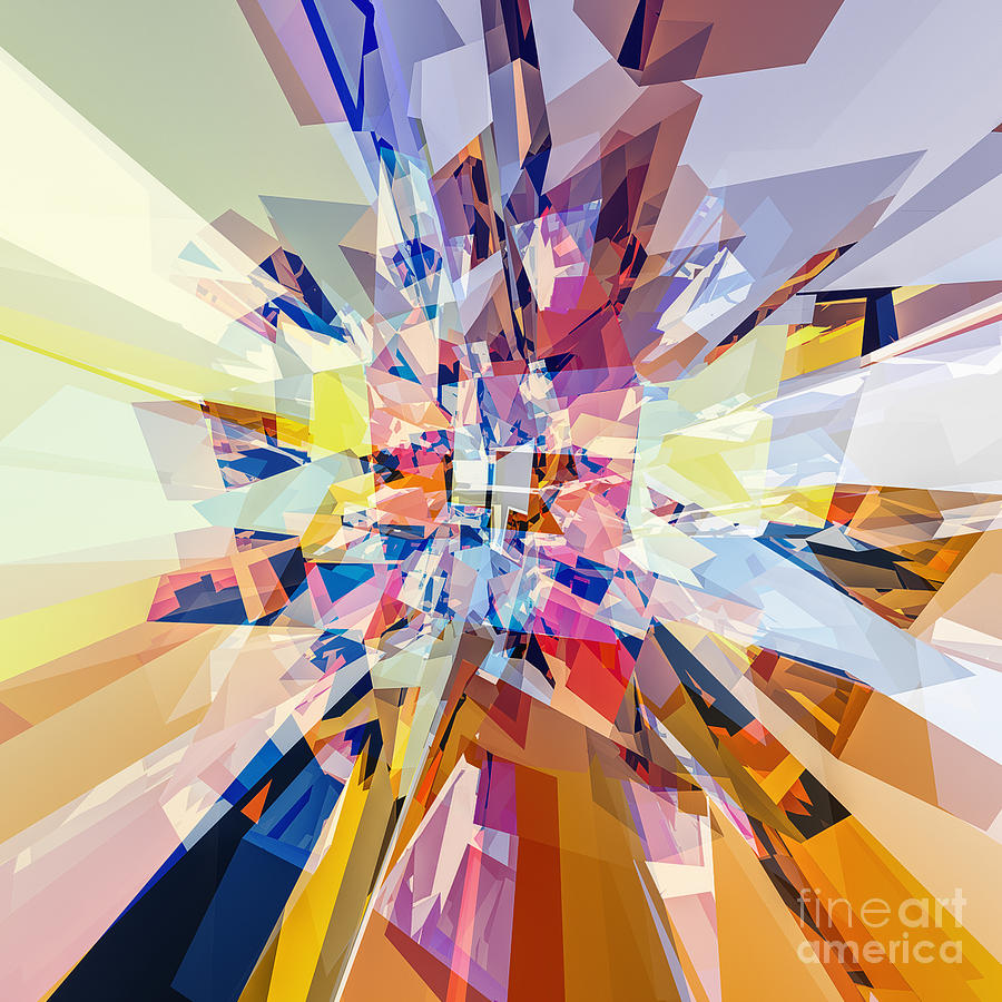 Geometry of Color Digital Art by Phil Perkins