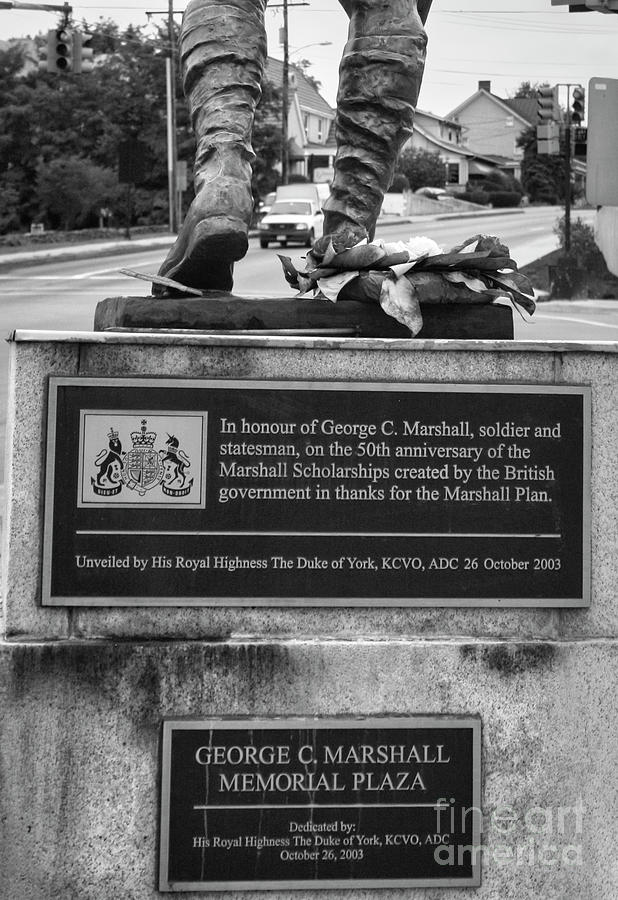 George C. Marshall Memorial Plaza  Photograph by Chuck Kuhn