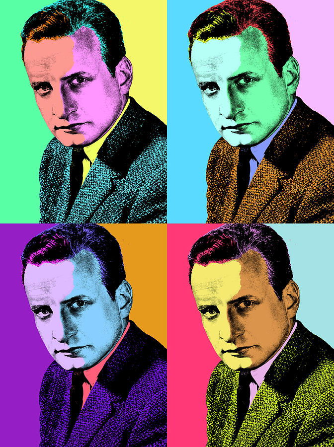 Hollywood Mixed Media - George C. Scott pop art by Movie World Posters