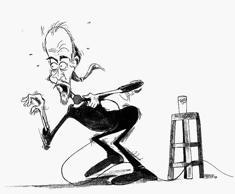 George Carlin Drawing by Michael Hopkins