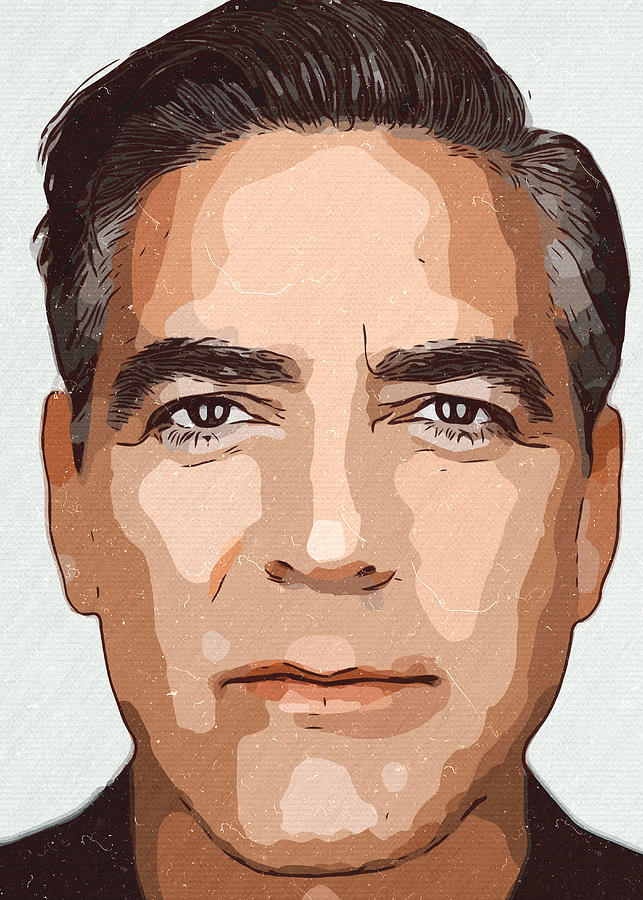 George Clooney ArtworkGeorge Clooney 06 Digital Art by TheArtGhost