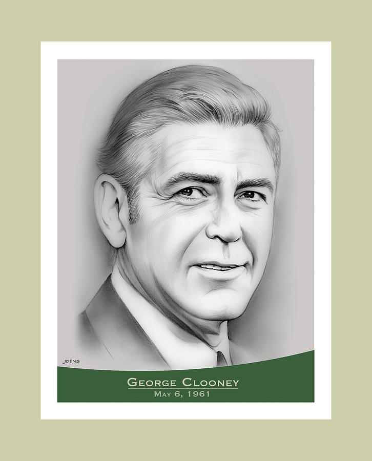 George Clooney Birthday Drawing