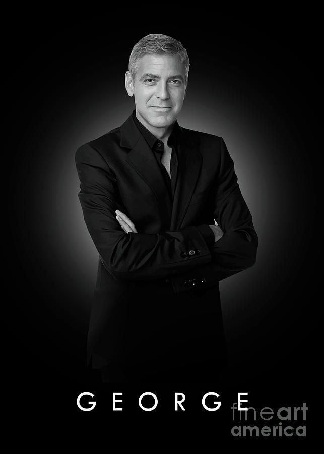 George Clooney Digital Art - George Clooney by Bo Kev