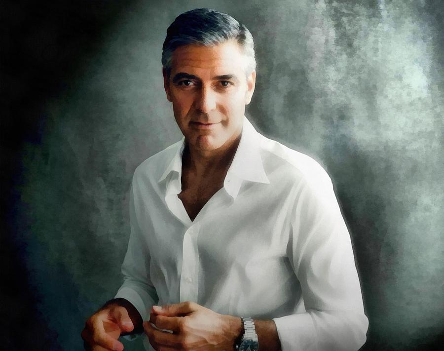 George Clooney Digital Art By Isaia Orvis 5218