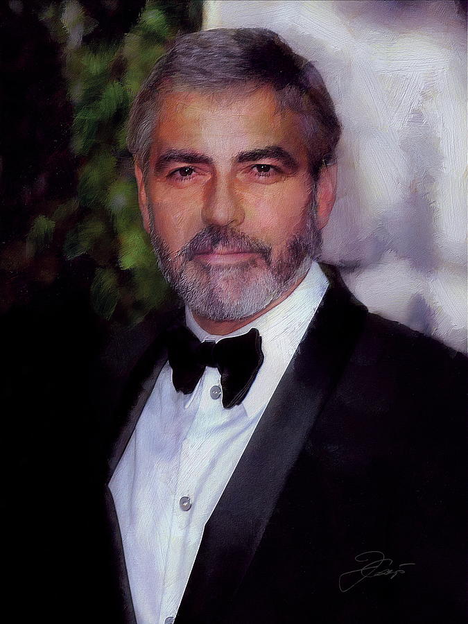 George Clooney Digital Art By Jerzy Czyz Fine Art America 4768