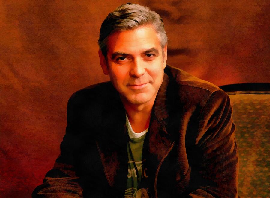 George Clooney Digital Art By Landolfo M Orris Fine Art America 2908